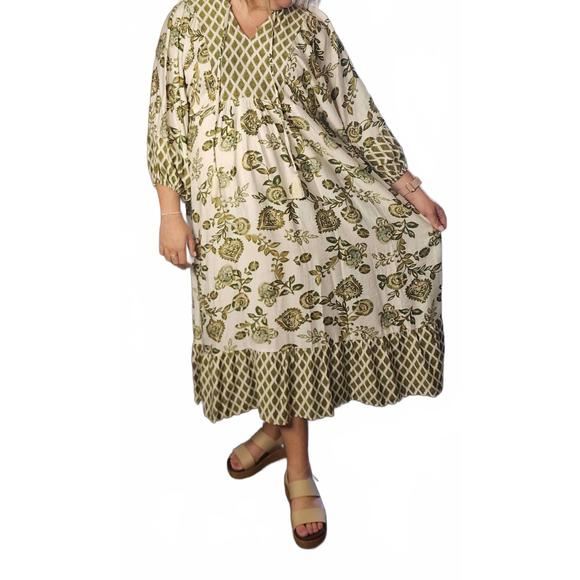 NEW UMGEE women's lorelei maxi dress in multi - Picture 1 of 5